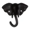 Set of 2 Elephant Wall Hooks - Decorative and Functional