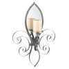 Fleur-De-Lis Mirrored Wall Sconce