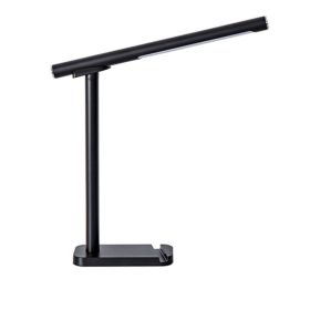 LED Desk Lamp 360 Adjustable, USB Charging Port, 5 Light Modes & Dimmable Brightness, Bedside Lamp For Reading, Craft, Work, Study Black (Option: Default)