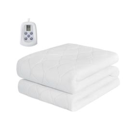 Heating Mattress King Size 80 X 78 Inches   Ultra Wide Dual Controller Electric Heater, 12 Heating Settings, Automatic Shutdown Within 12 Hours (Option: Queen)