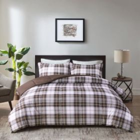 Scotchgard Down  All Season Comforter Set (Option: Brown-Twin)