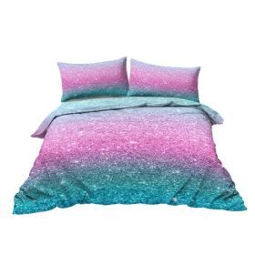 3PCS Ultra Soft Duvet Cover Set For Comforter Star Bedding Set Full Queen King Size (Option: King-Multicolor)